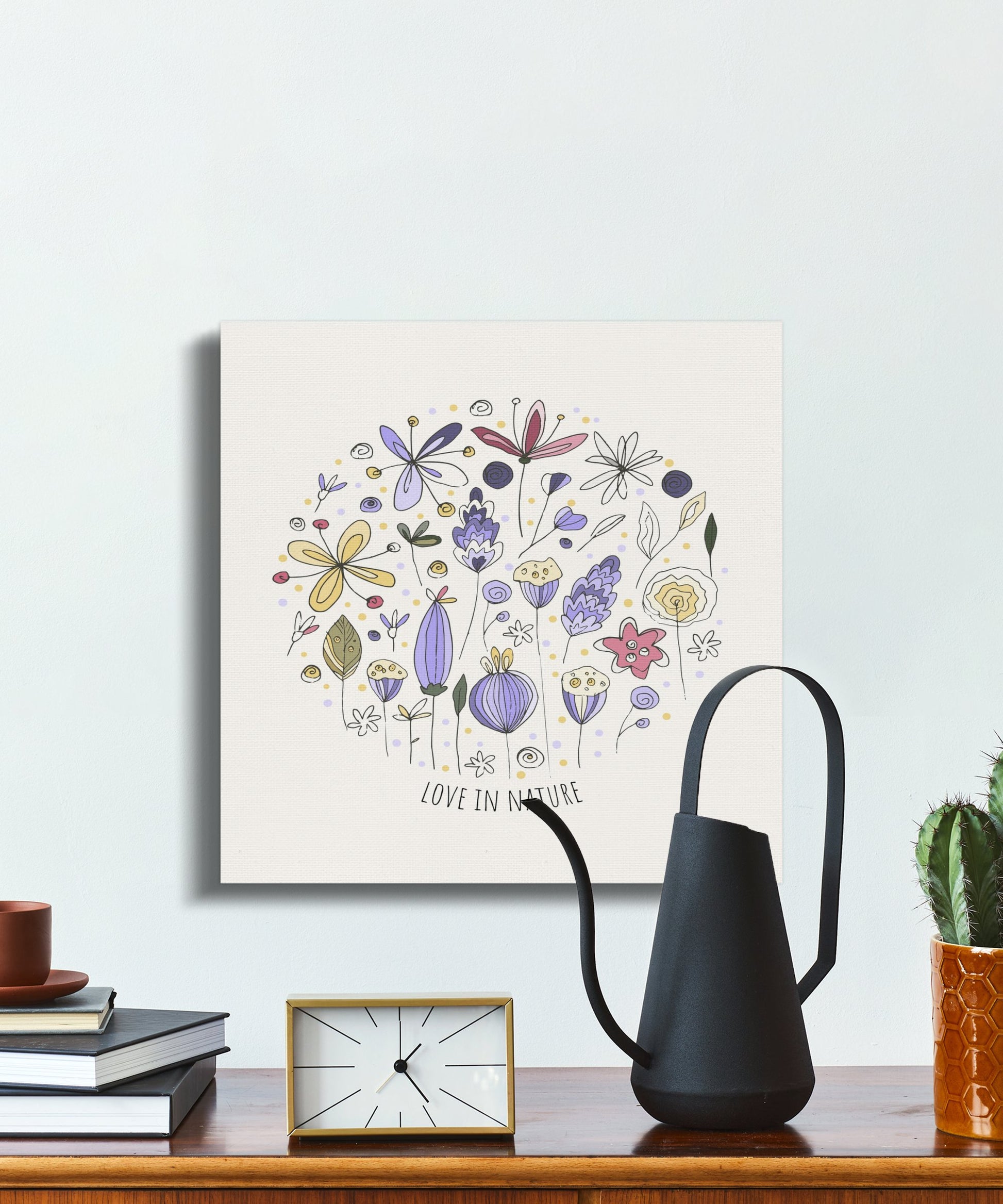 Premium Poster of Love in Nature Nursery Wall Art Canvas Wraps