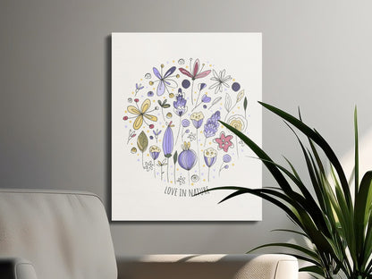 Premium Poster of Love in Nature Nursery Wall Art Canvas Wraps