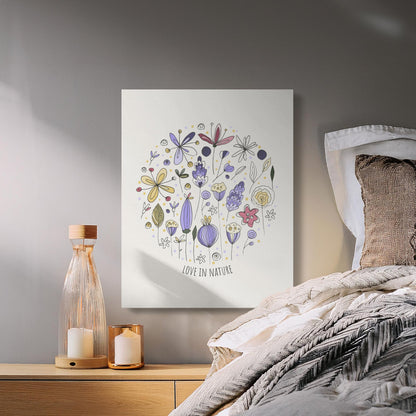 Premium Poster of Love in Nature Nursery Wall Art Canvas Wraps