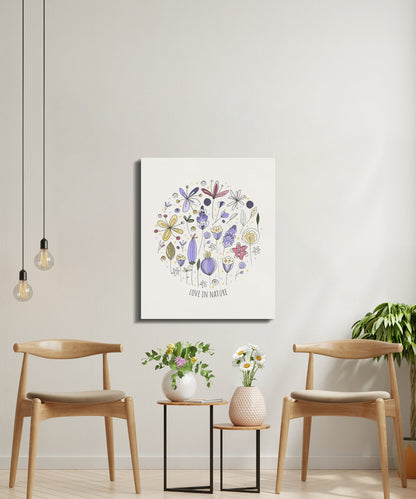 Premium Poster of Love in Nature Nursery Wall Art Canvas Wraps
