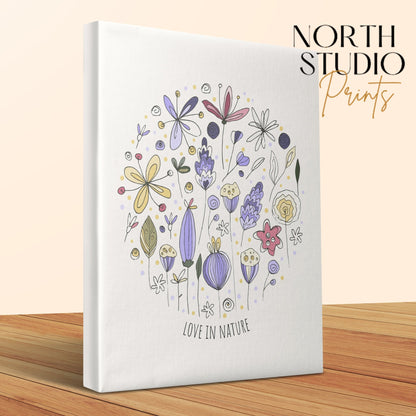 Premium Poster of Love in Nature Nursery Wall Art Canvas Wraps