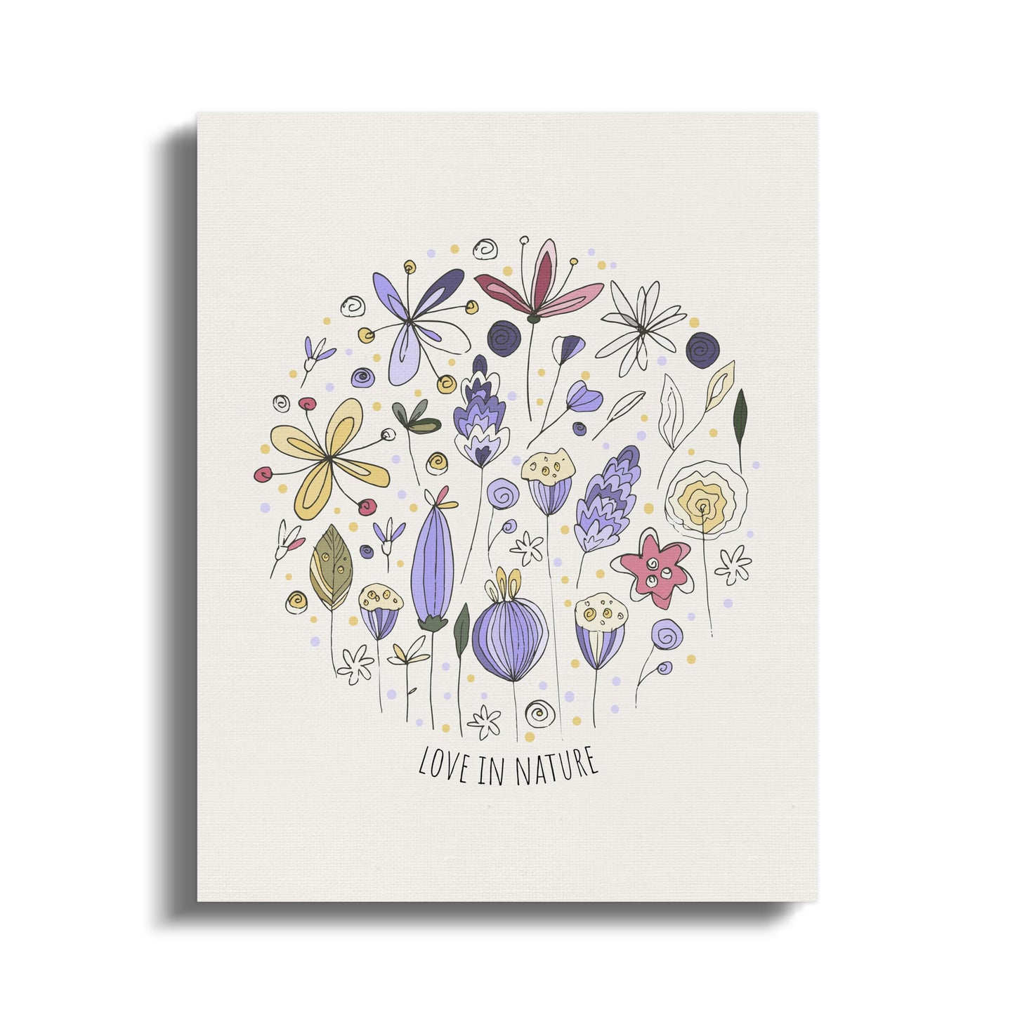 Premium Poster of Love in Nature Nursery Wall Art Canvas Wraps