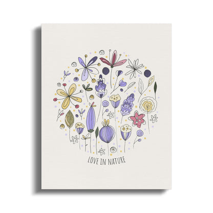 Premium Poster of Love in Nature Nursery Wall Art Canvas Wraps