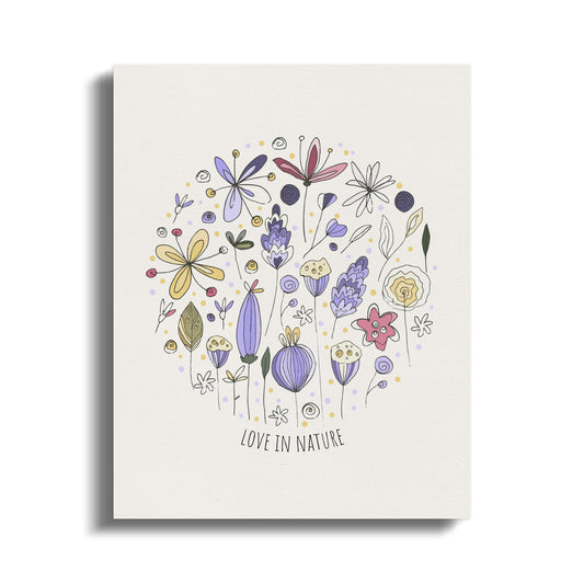 Premium Poster of Love in Nature Nursery Wall Art Canvas Wraps