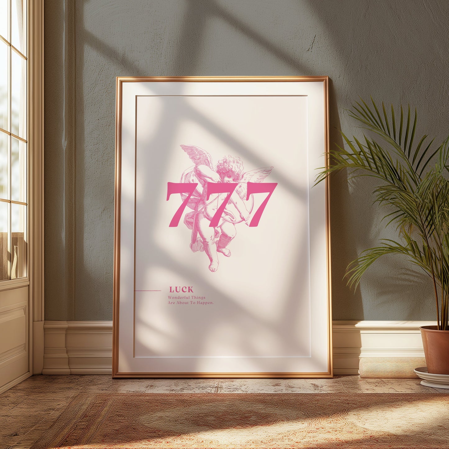 Premium Poster of Lucky Angel 777 Posters Wonderful Things Will Happen Posters