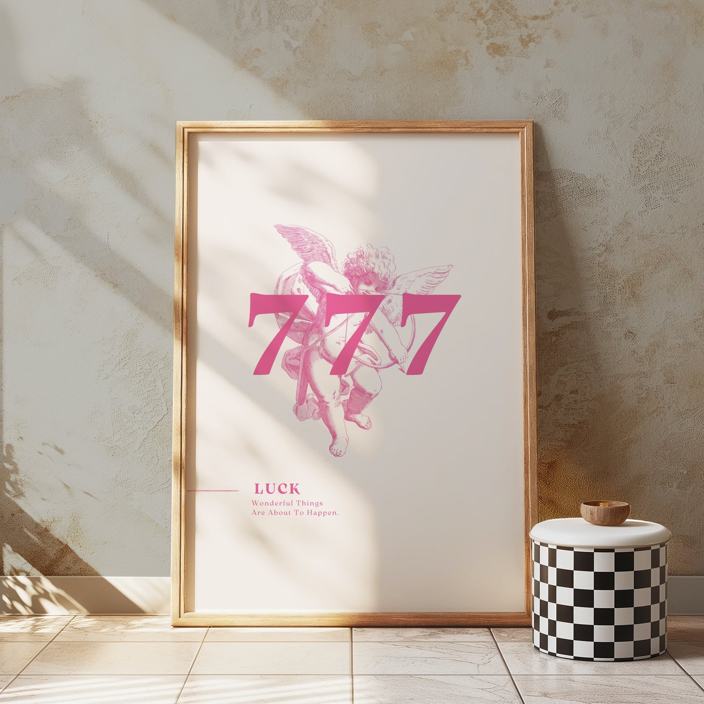 Premium Poster of Lucky Angel 777 Posters Wonderful Things Will Happen Posters