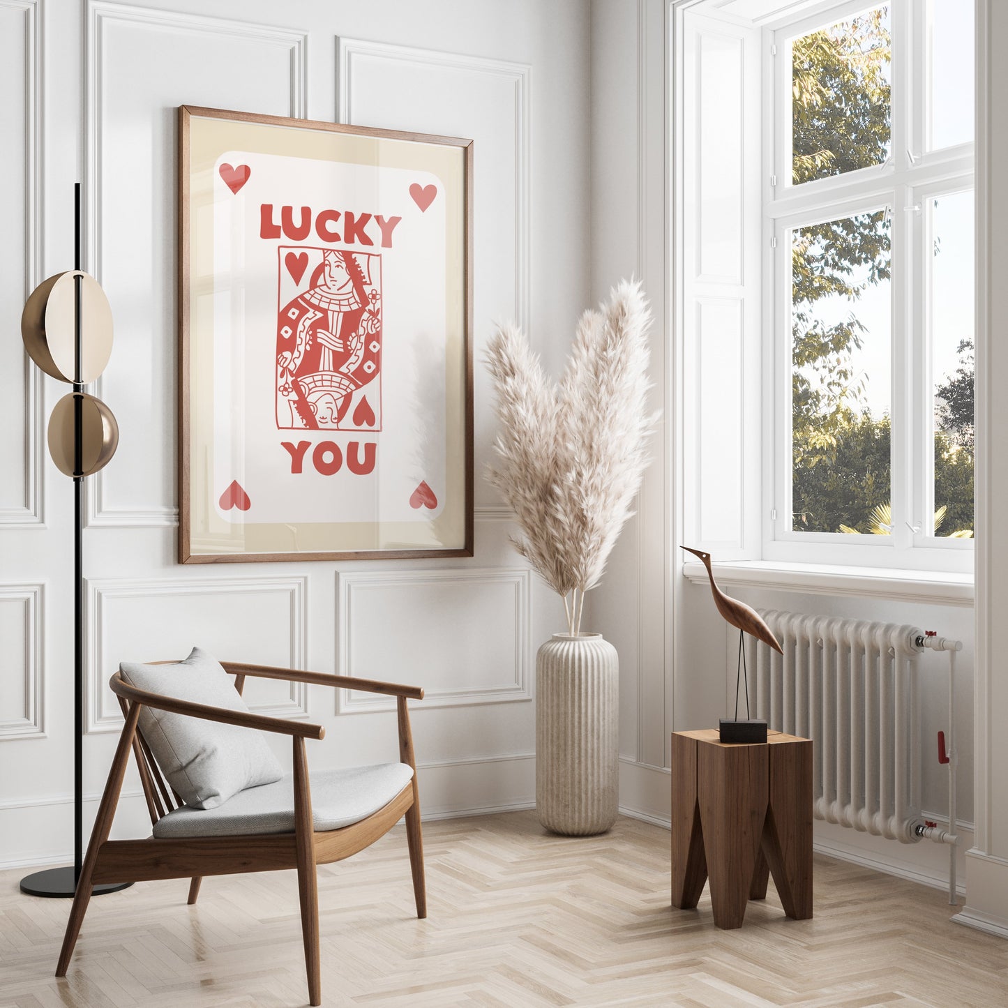 Premium Poster of Lucky You Card Print with Hearts Posters