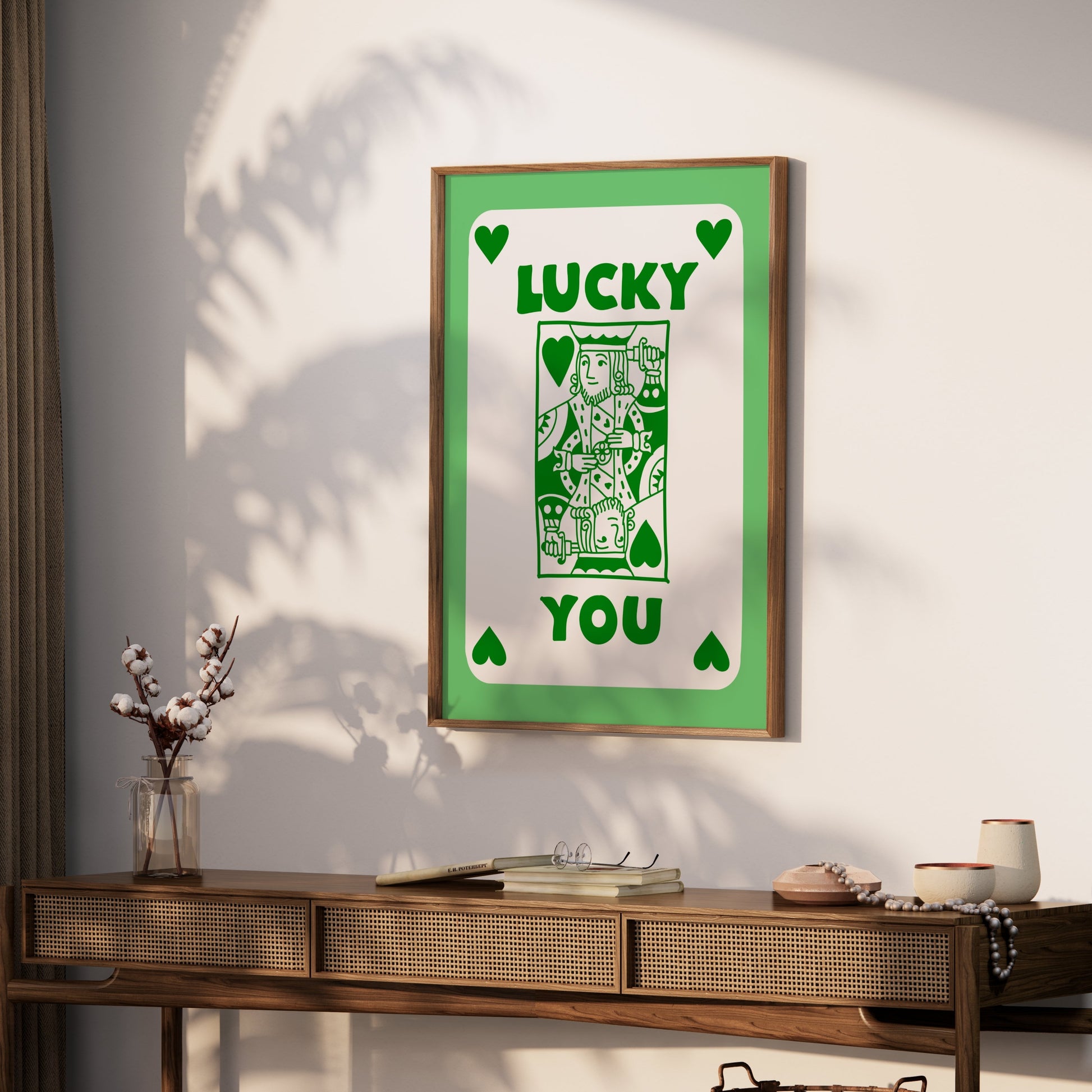 Premium Poster of Lucky You Jack Of Hearts Card Design Posters
