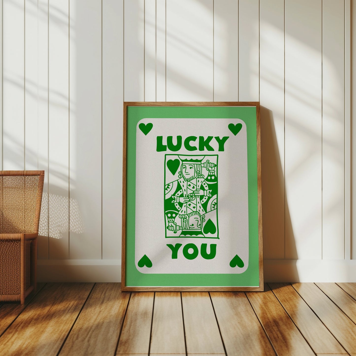 Premium Poster of Lucky You Jack Of Hearts Card Design Posters