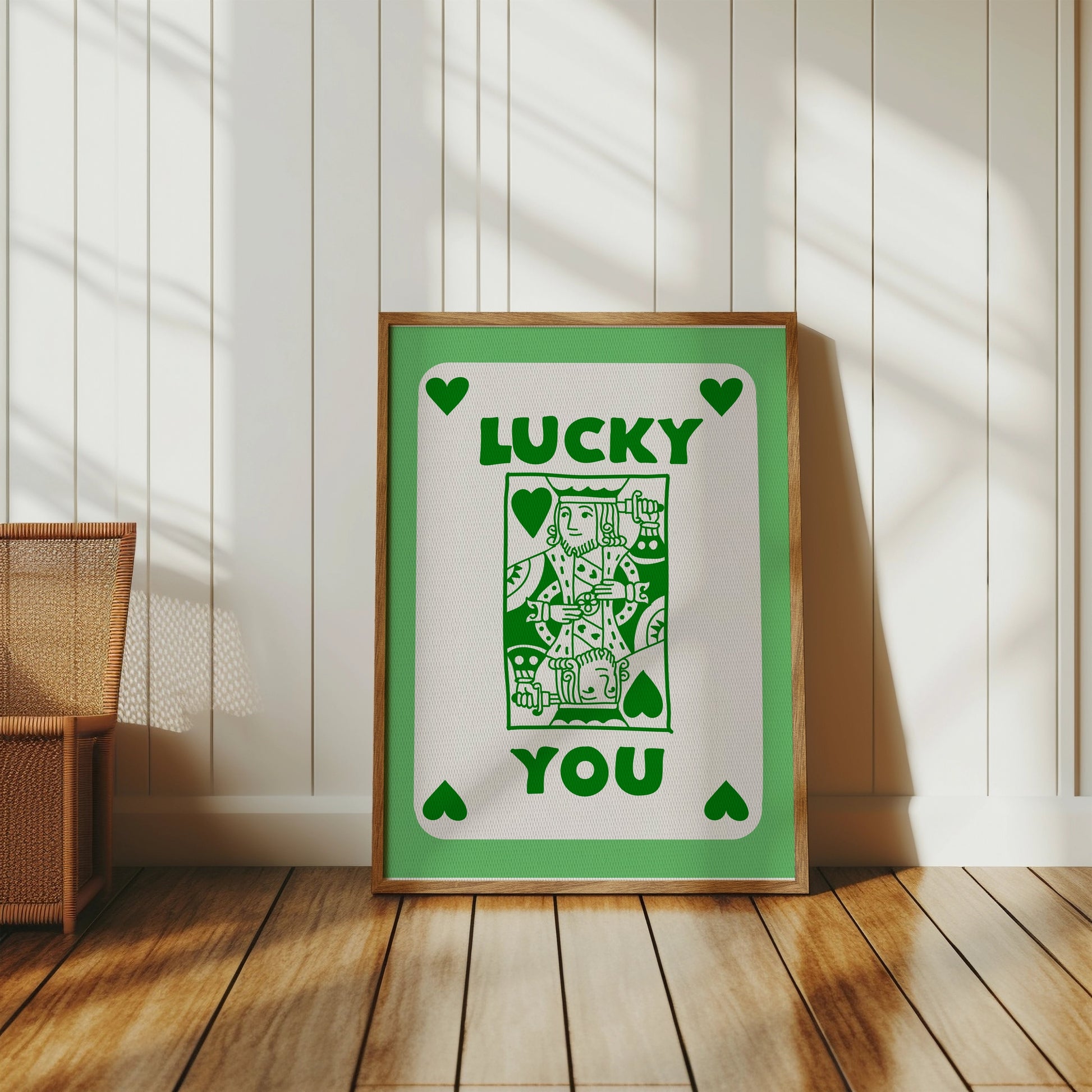Premium Poster of Lucky You Jack Of Hearts Card Design Posters