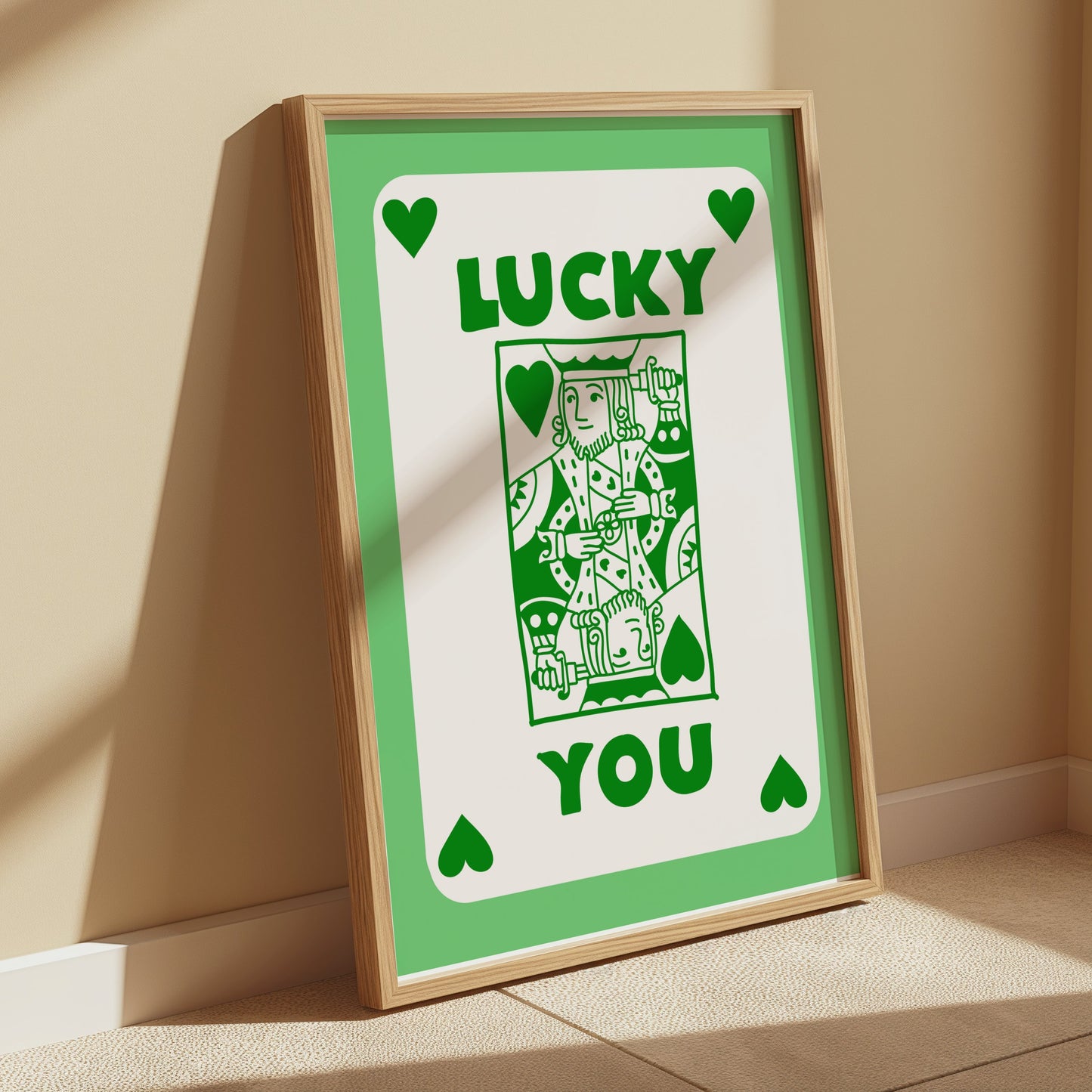 Premium Poster of Lucky You Jack Of Hearts Card Design Posters