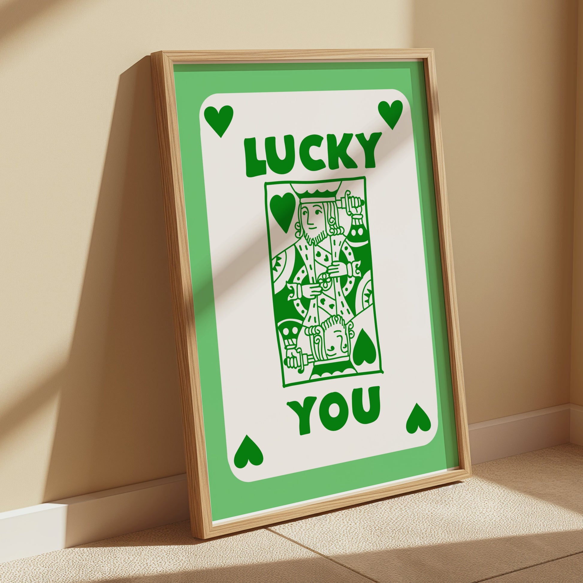 Premium Poster of Lucky You Jack Of Hearts Card Design Posters