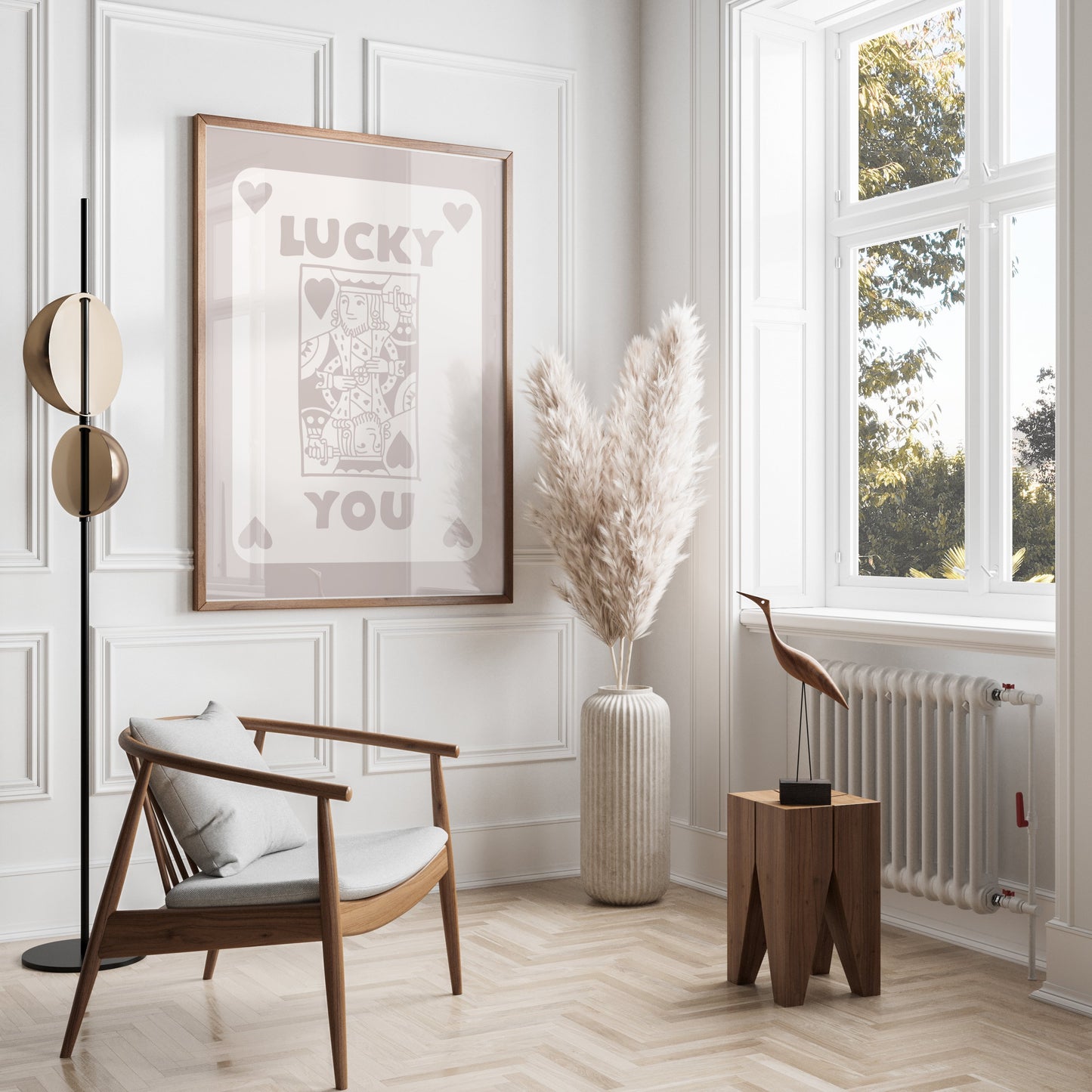 Premium Poster of Lucky You King Card Design Art Print Posters