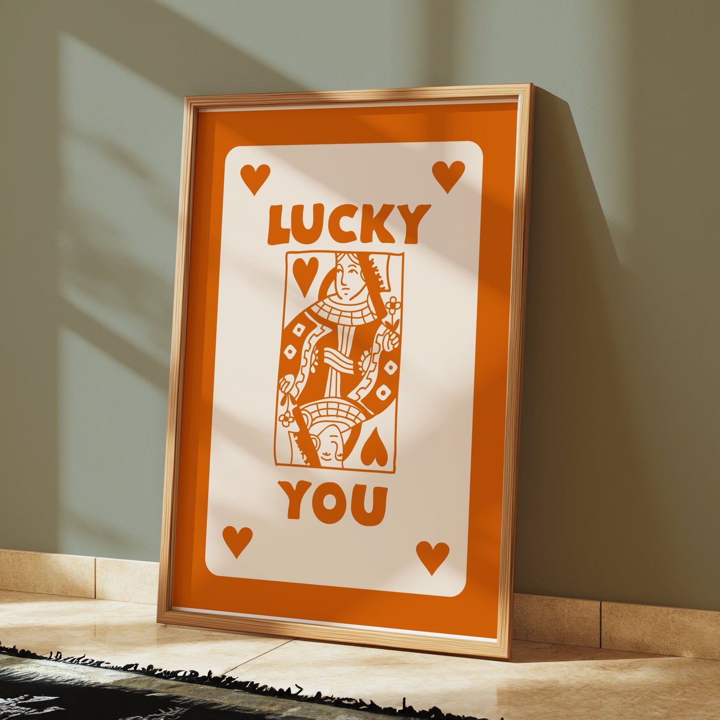 Premium Poster of Lucky You Playing Card Art Print Posters