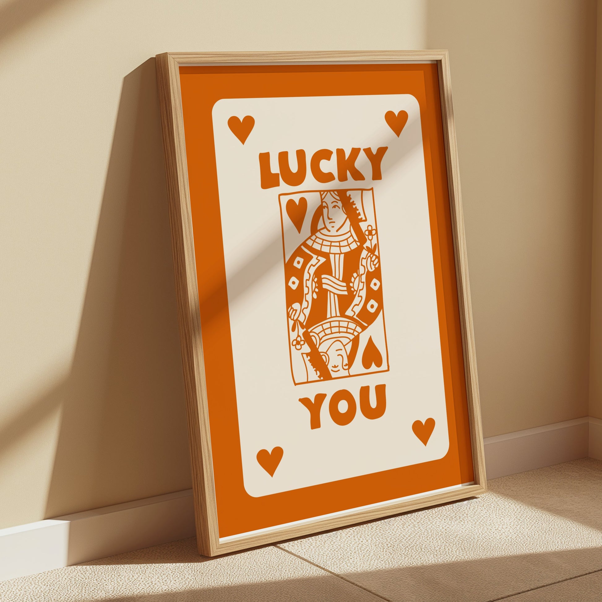 Premium Poster of Lucky You Playing Card Art Print Posters