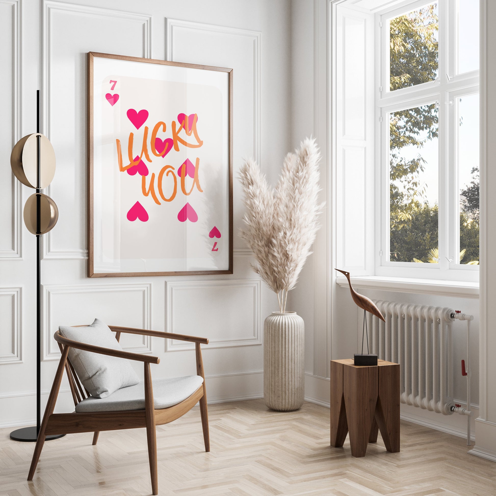 Premium Poster of Lucky You Playing Card Design Art Posters