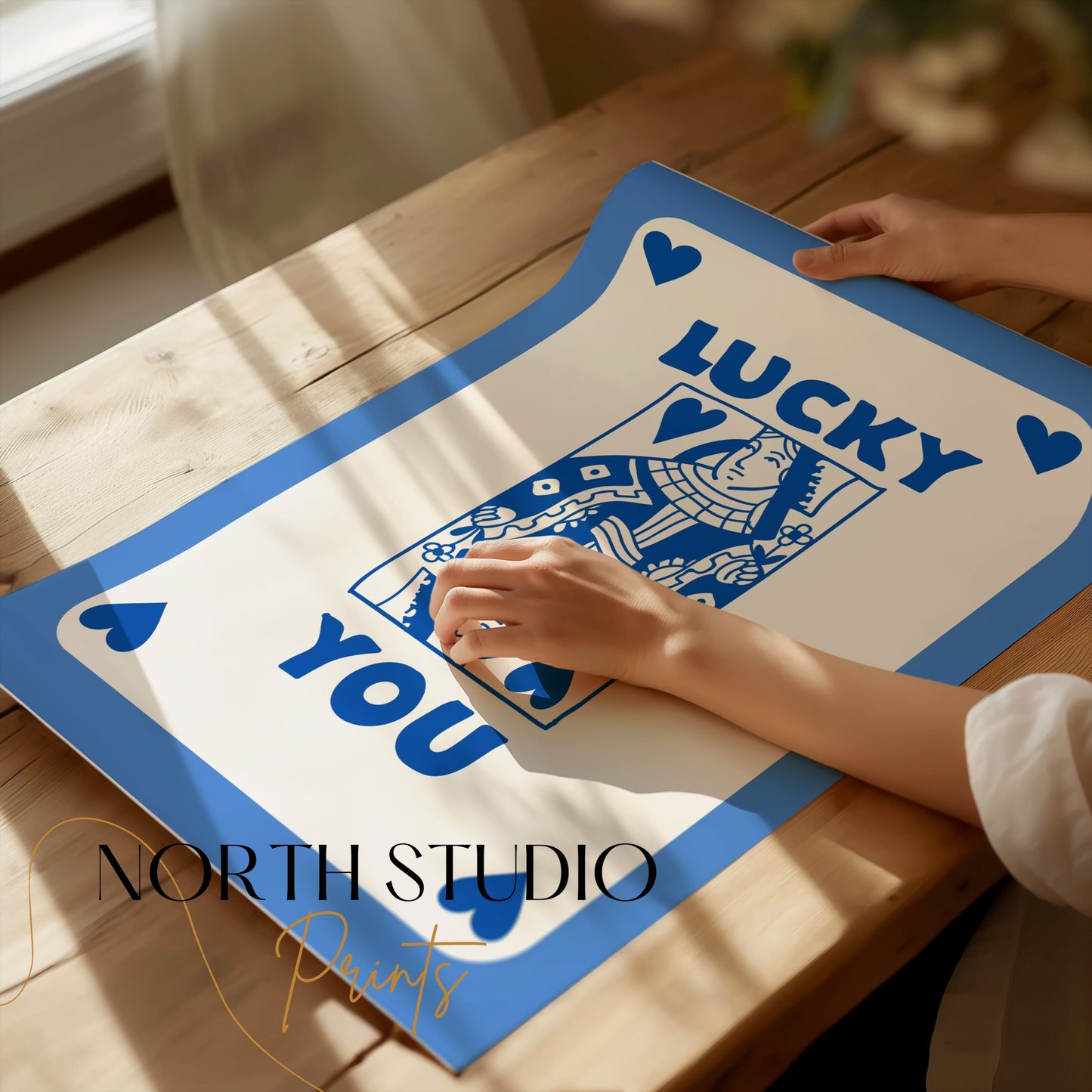 Premium Poster of Lucky You Playing Card Design Posters