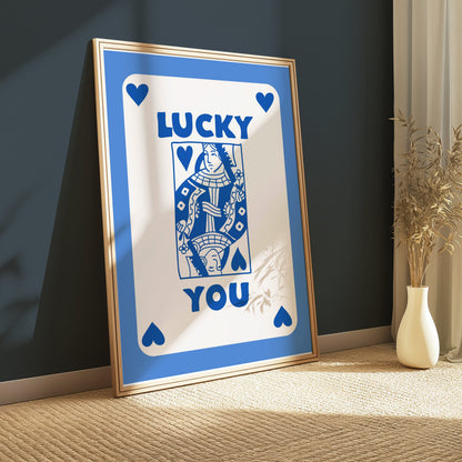 Premium Poster of Lucky You Playing Card Design Posters