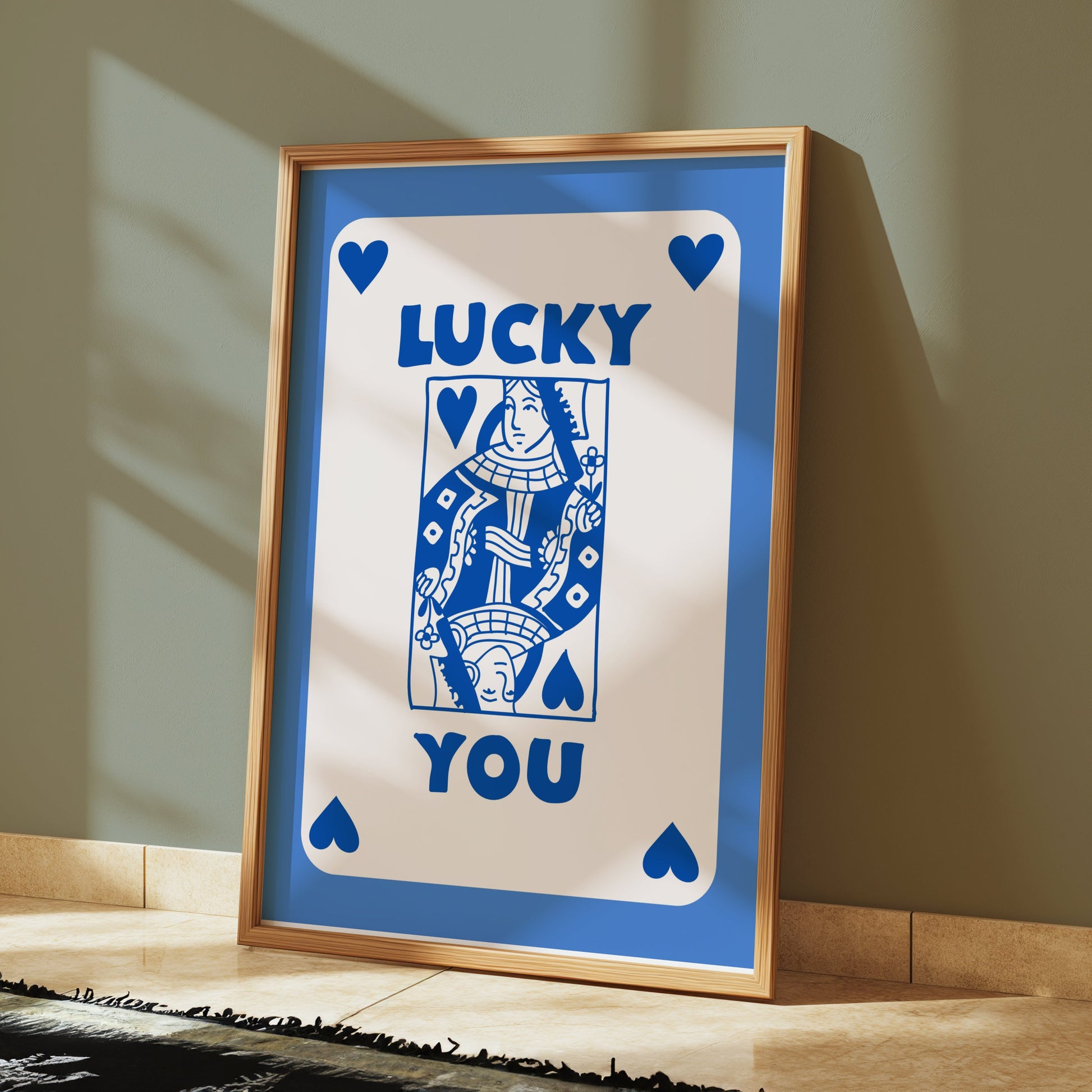 Premium Poster of Lucky You Playing Card Design Posters