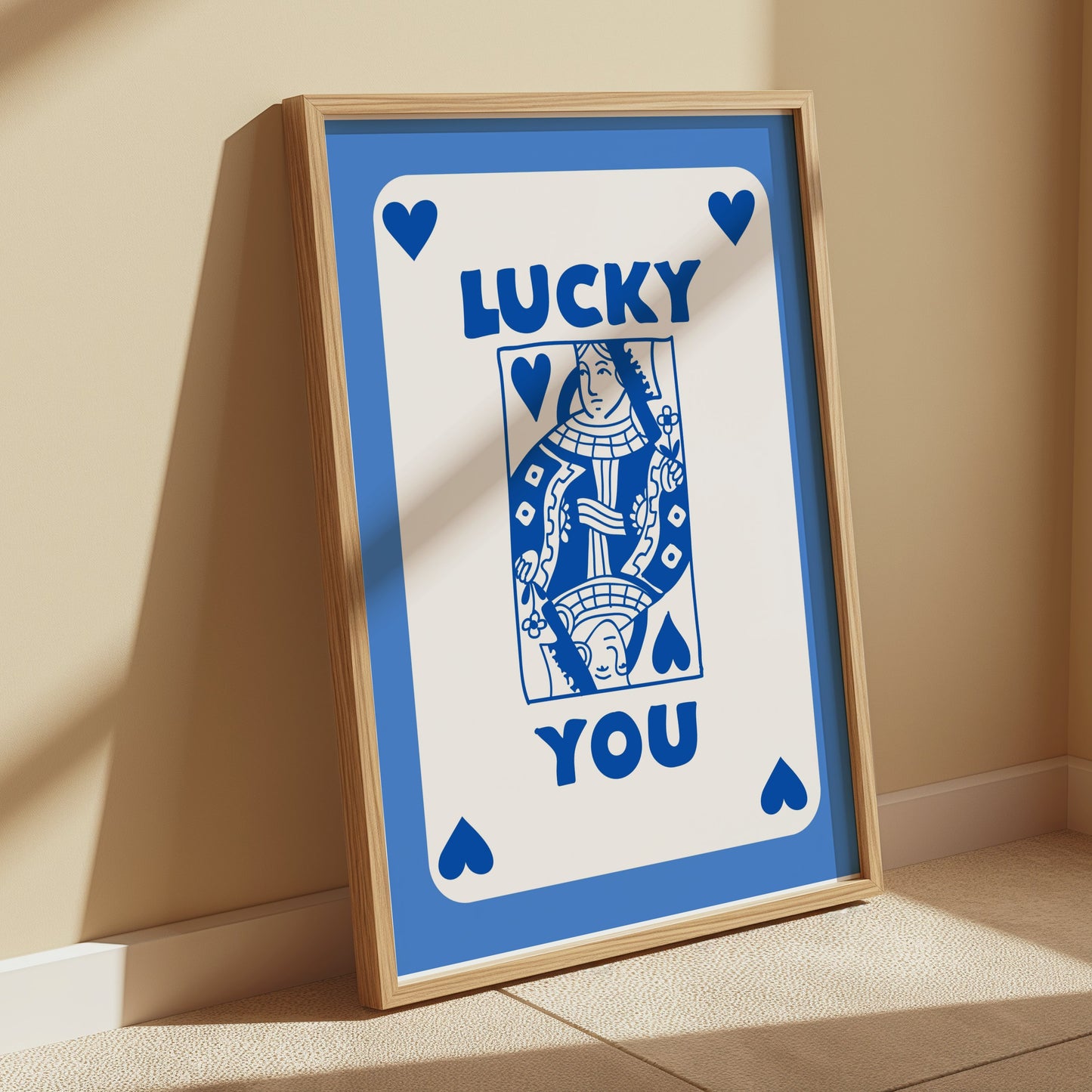 Premium Poster of Lucky You Playing Card Design Posters