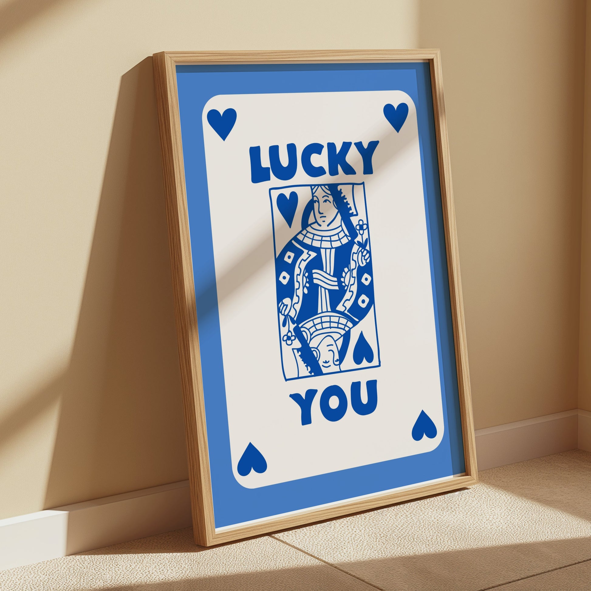 Premium Poster of Lucky You Playing Card Design Posters