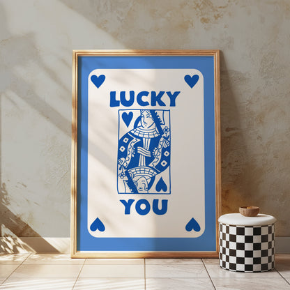 Premium Poster of Lucky You Playing Card Design Posters