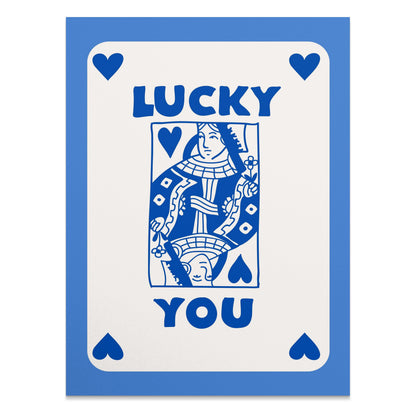 Premium Poster of Lucky You Playing Card Design Posters