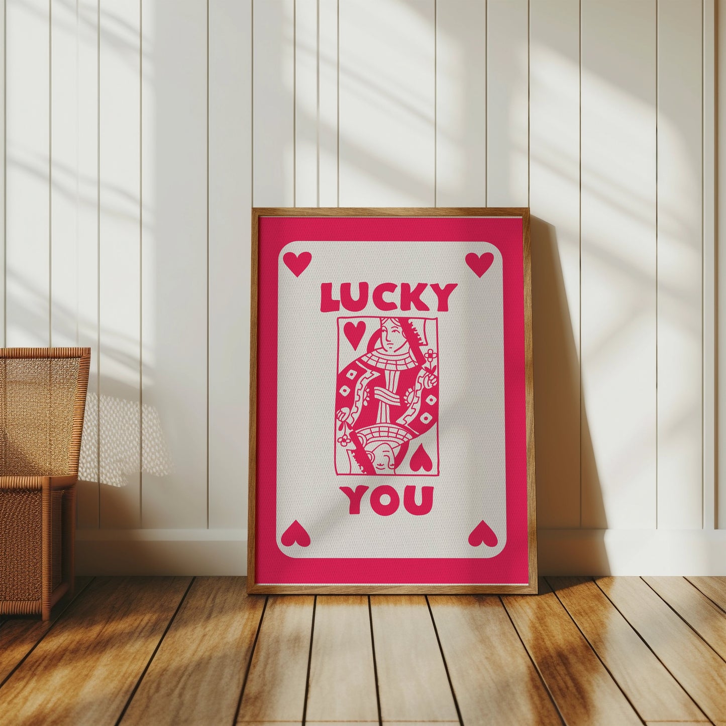Premium Poster of Lucky You Playing Card King of Hearts Posters