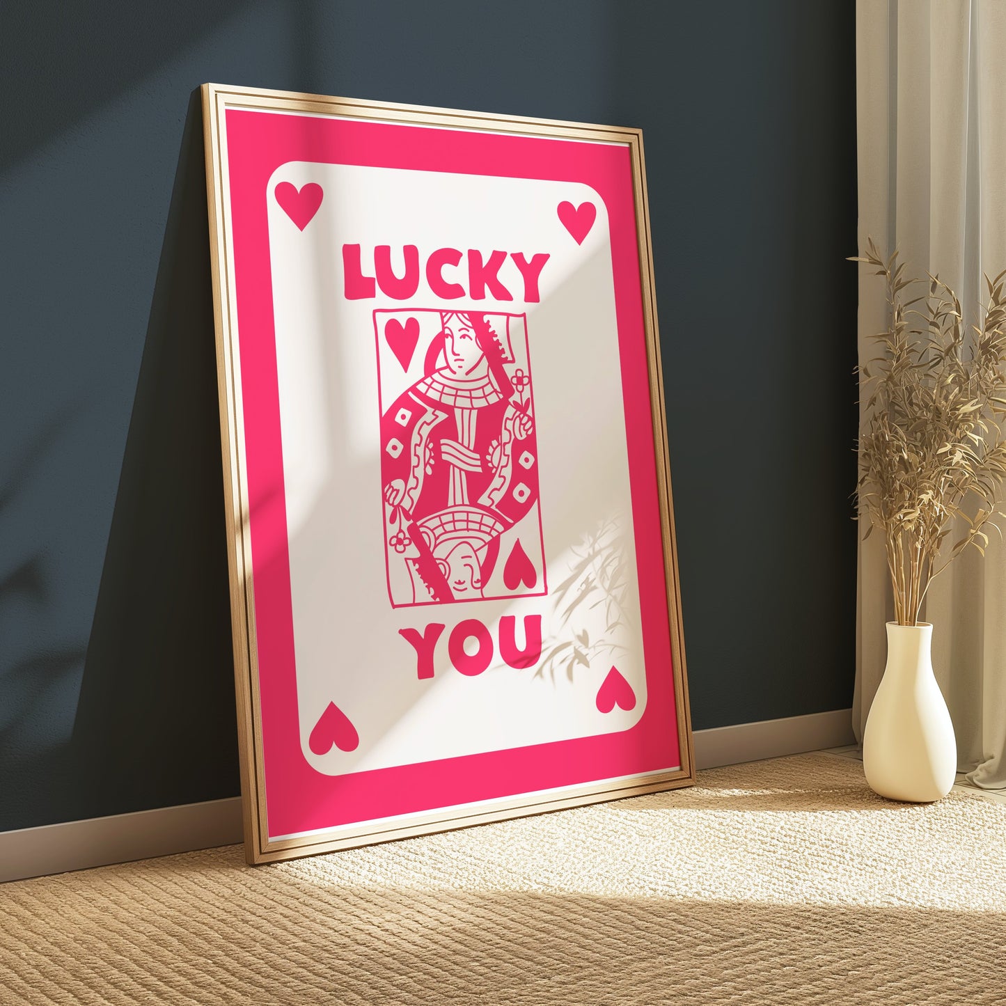 Premium Poster of Lucky You Playing Card King of Hearts Posters