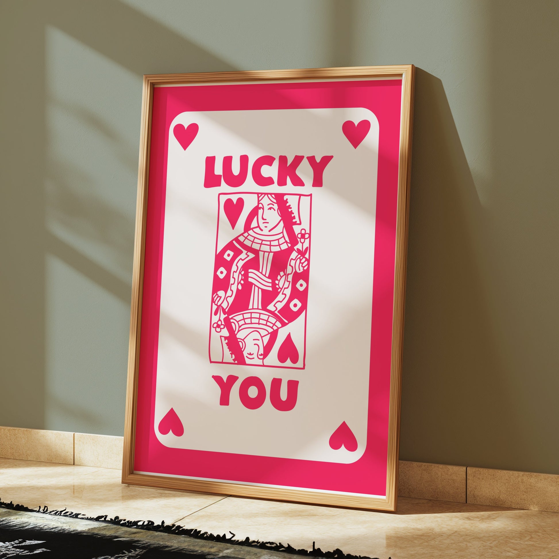 Premium Poster of Lucky You Playing Card King of Hearts Posters