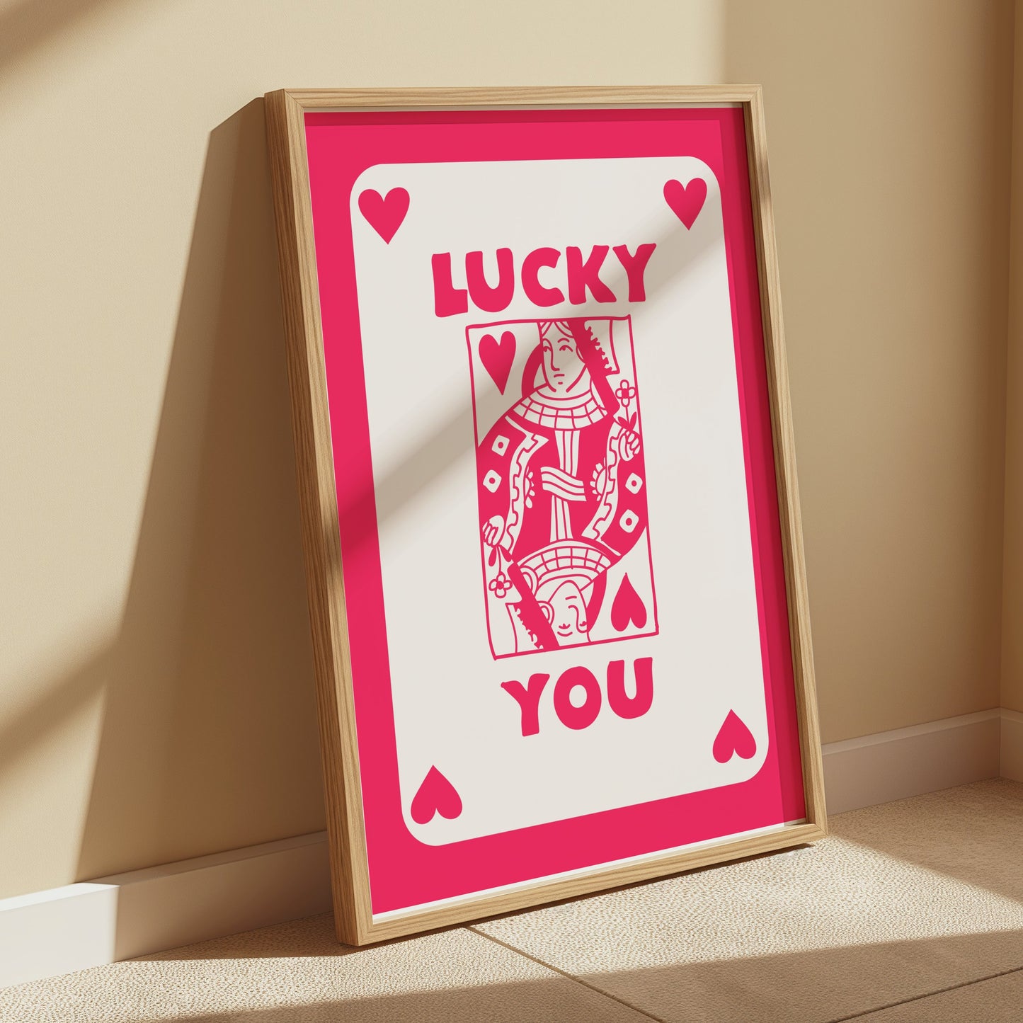 Premium Poster of Lucky You Playing Card King of Hearts Posters
