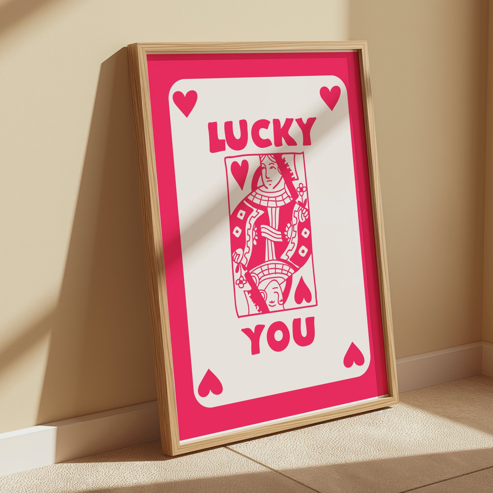 Premium Poster of Lucky You Playing Card King of Hearts Posters