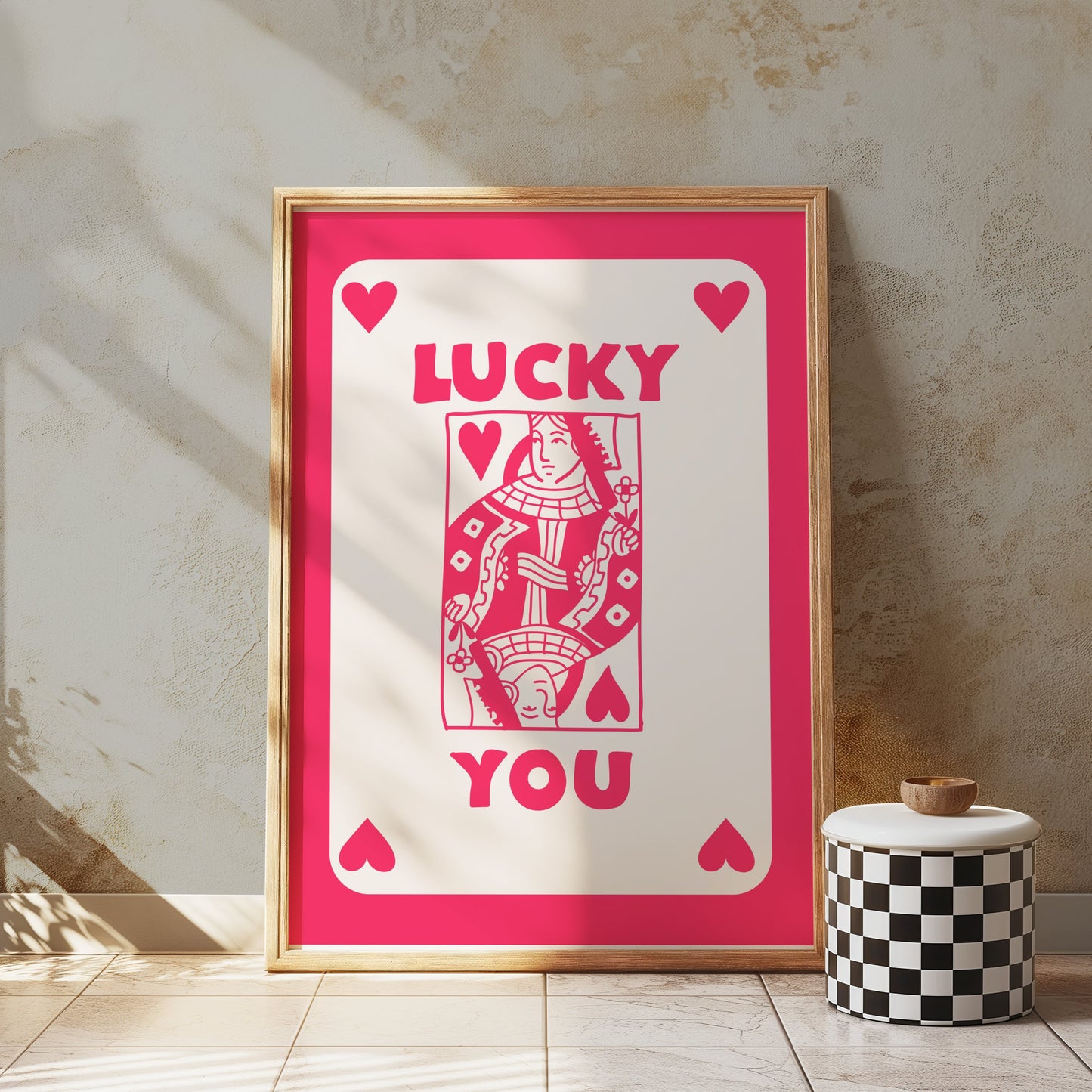 Premium Poster of Lucky You Playing Card King of Hearts Posters