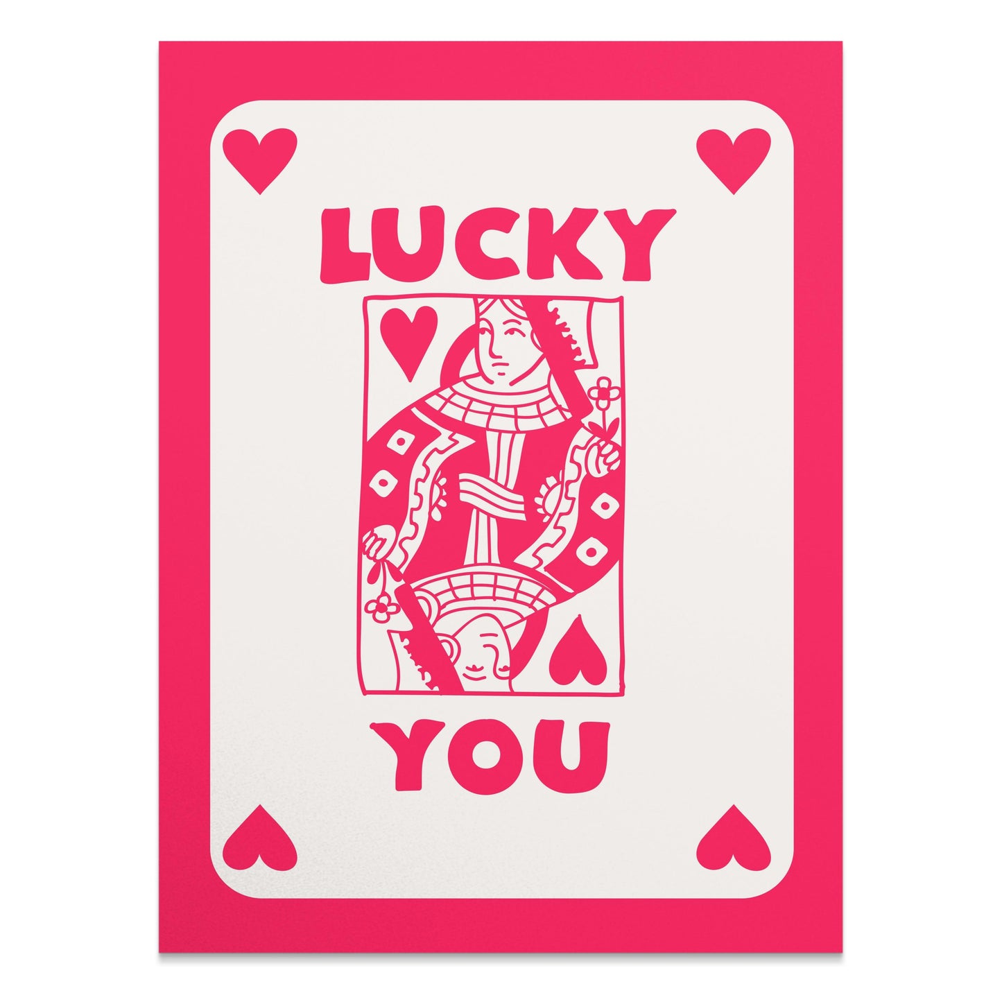 Premium Poster of Lucky You Playing Card King of Hearts Posters