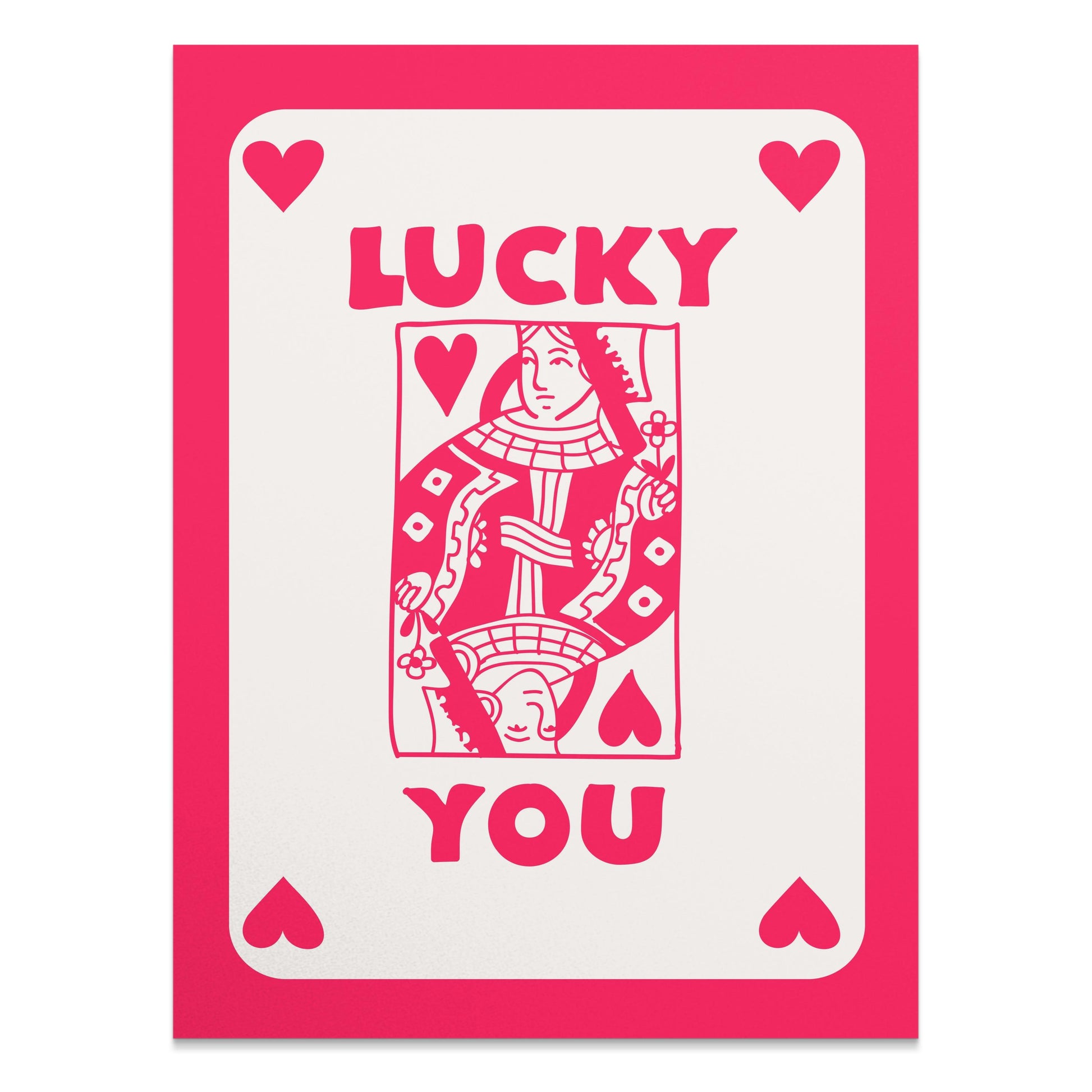 Premium Poster of Lucky You Playing Card King of Hearts Posters