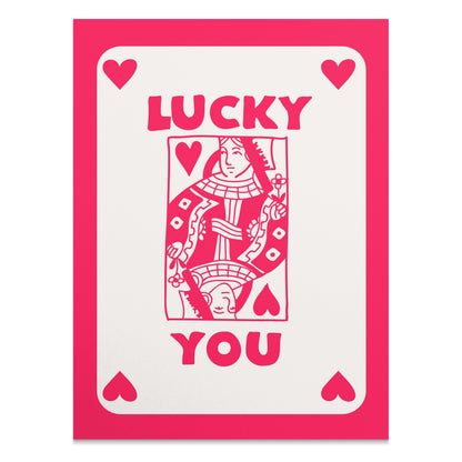 Premium Poster of Lucky You Playing Card King of Hearts Posters