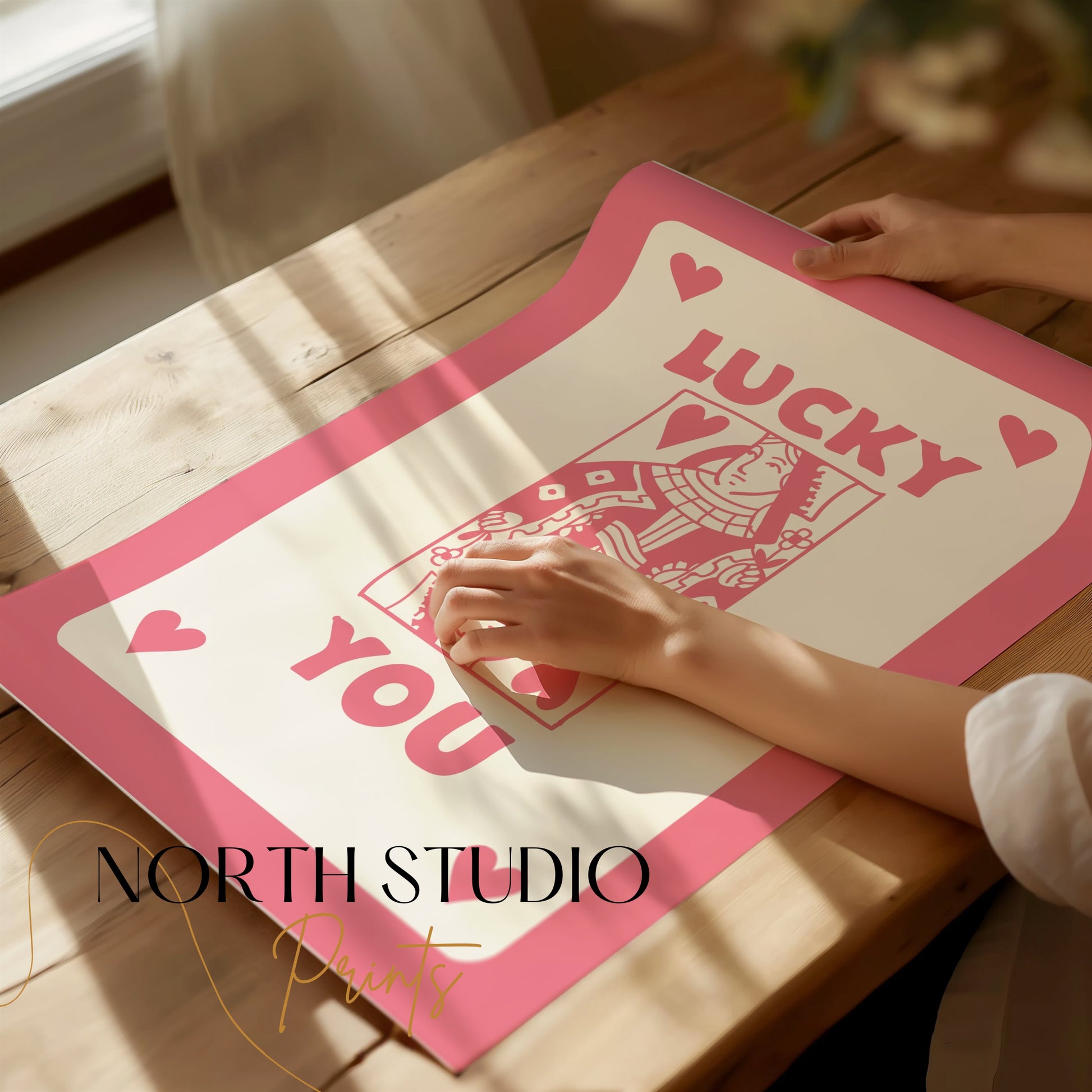 Premium Poster of Lucky You Queen of Hearts Art Print Posters