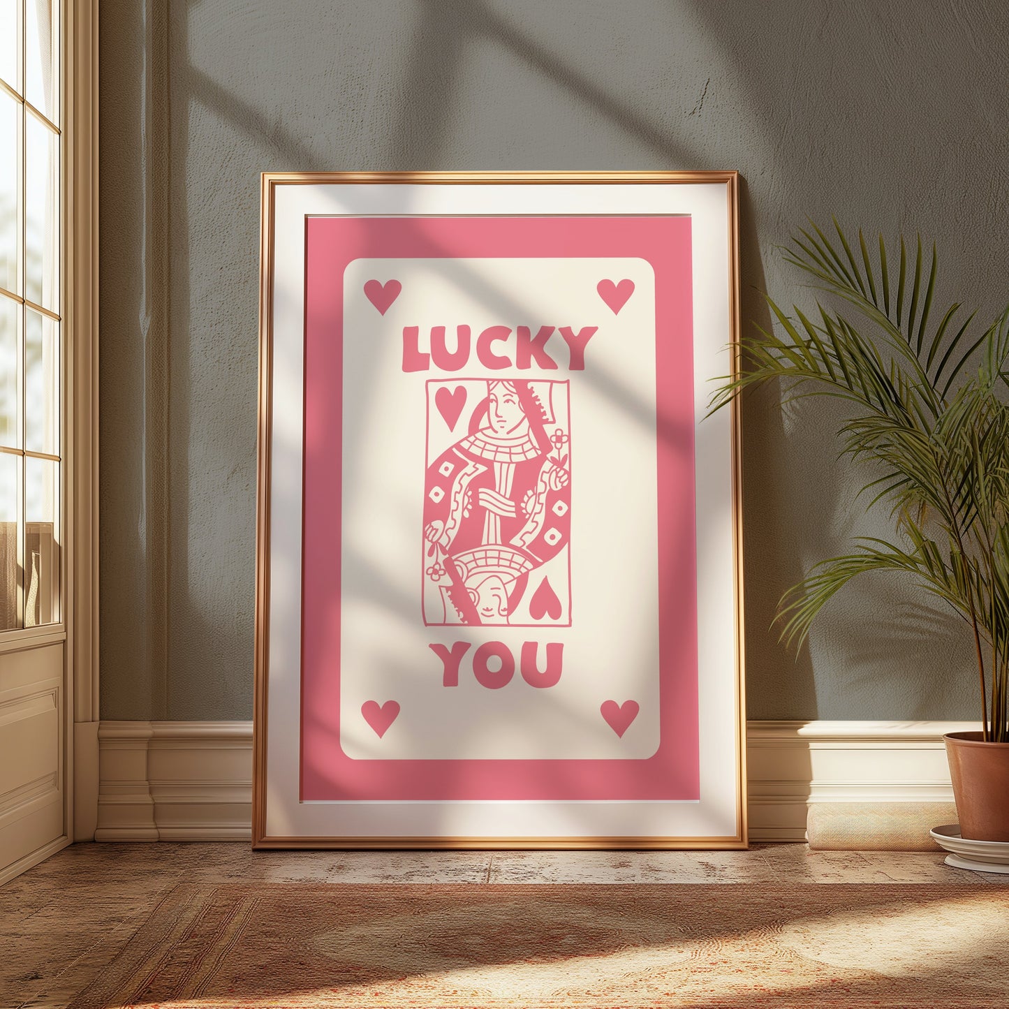 Premium Poster of Lucky You Queen of Hearts Art Print Posters