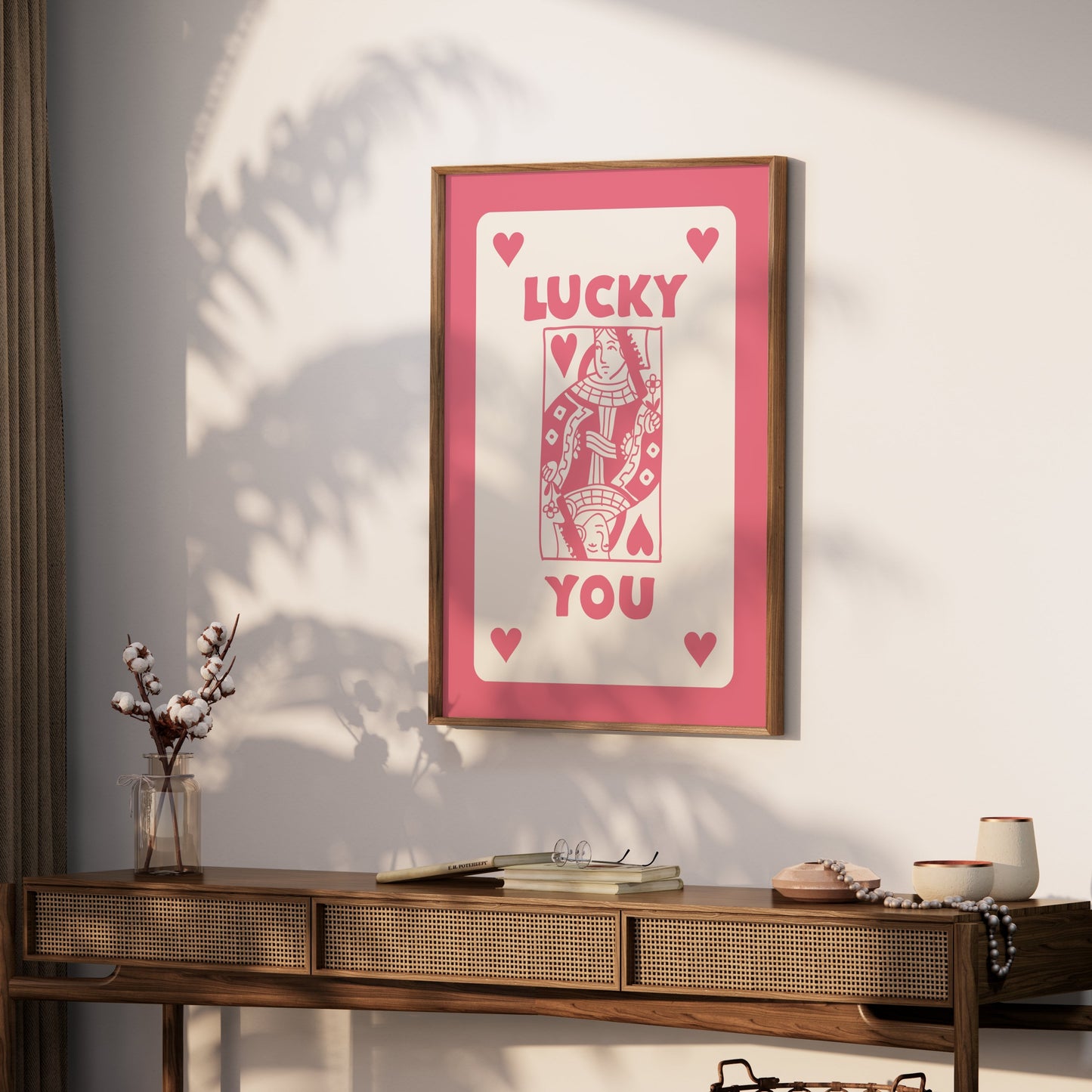 Premium Poster of Lucky You Queen of Hearts Art Print Posters