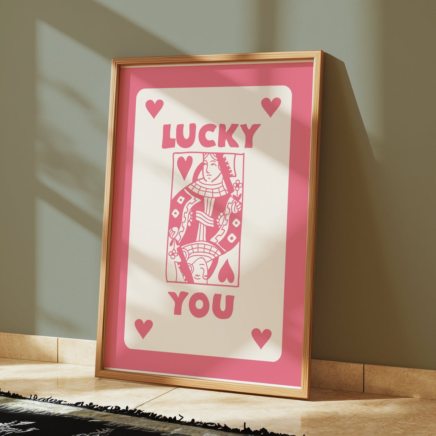 Premium Poster of Lucky You Queen of Hearts Art Print Posters