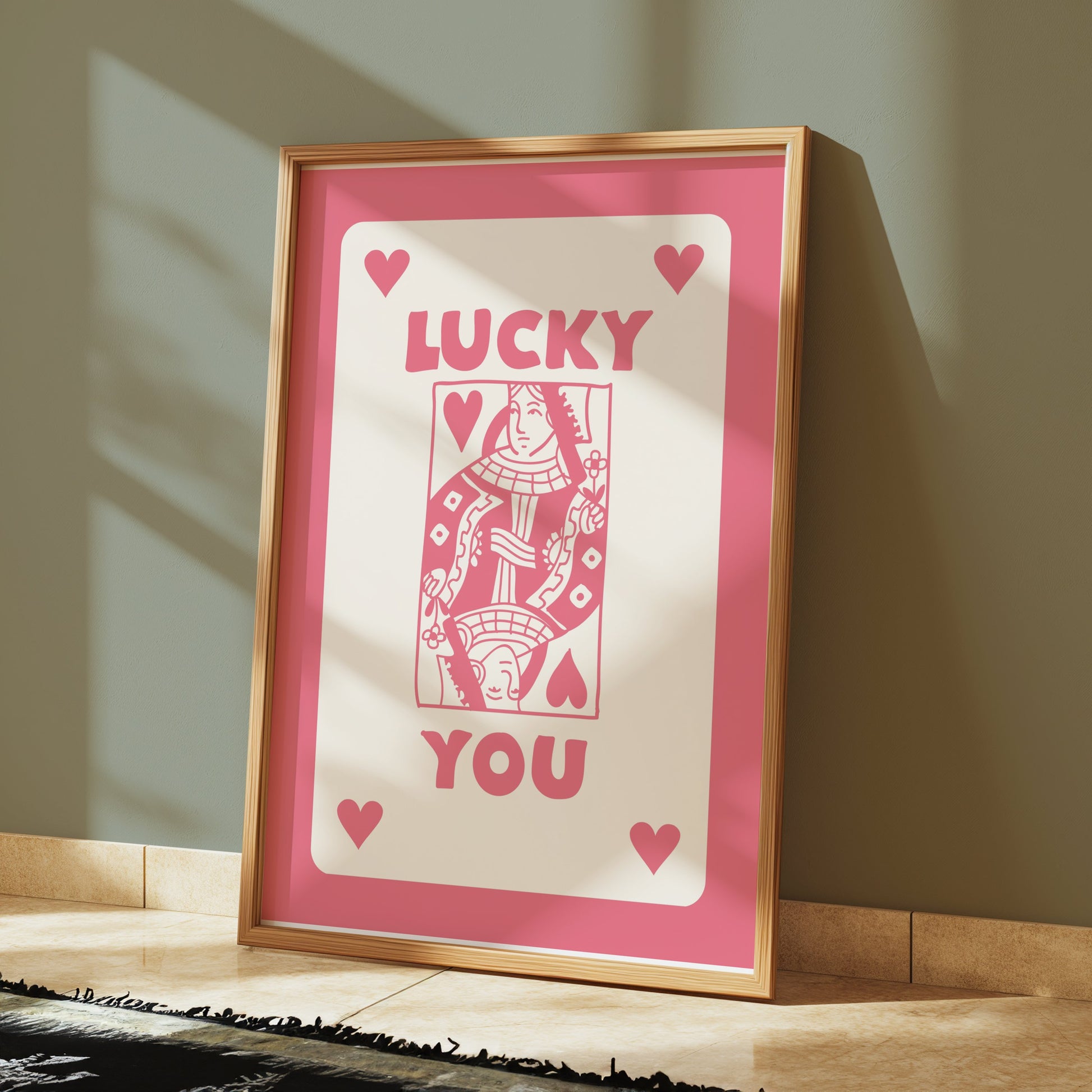 Premium Poster of Lucky You Queen of Hearts Art Print Posters