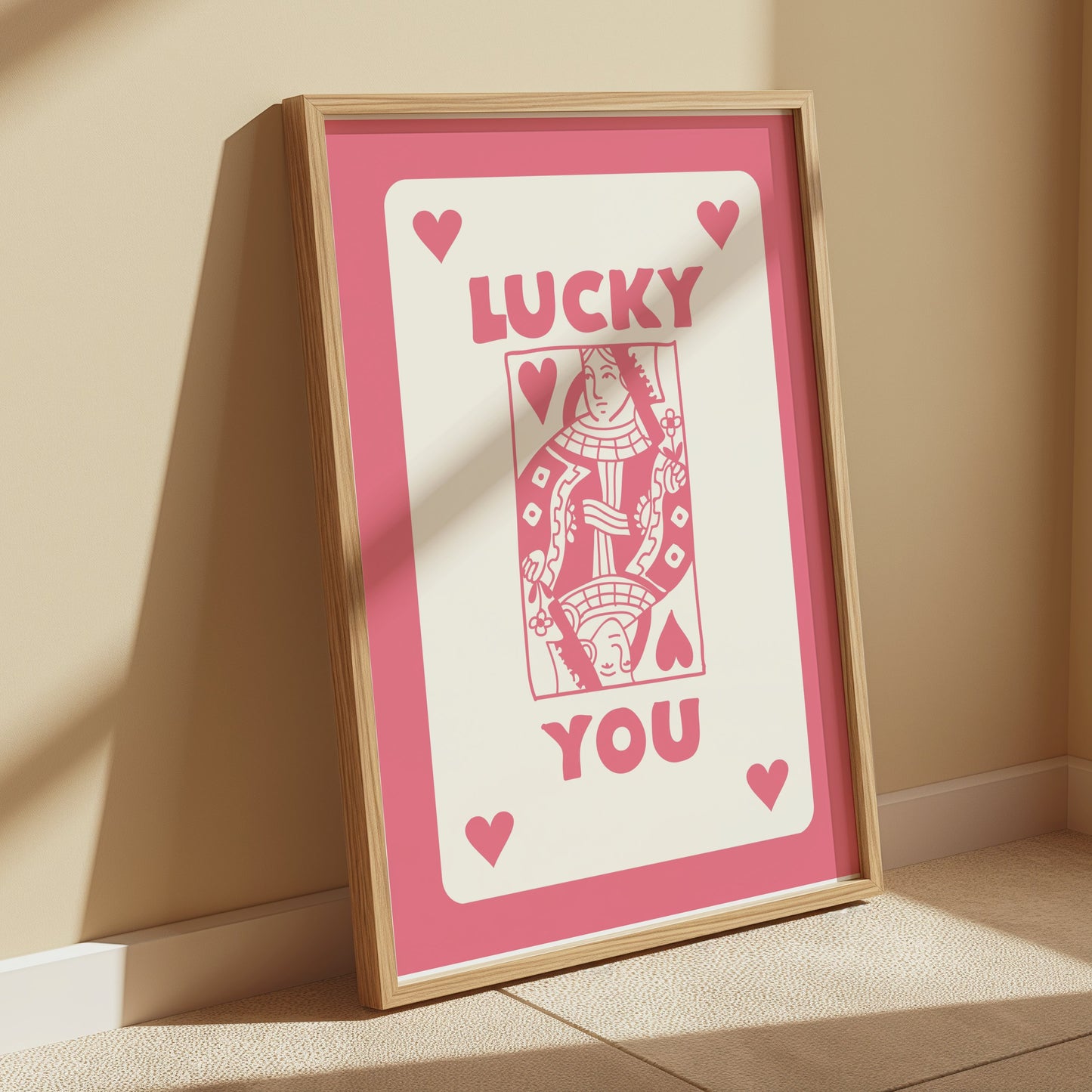 Premium Poster of Lucky You Queen of Hearts Art Print Posters