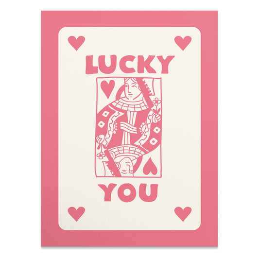 Premium Poster of Lucky You Queen of Hearts Art Print Posters