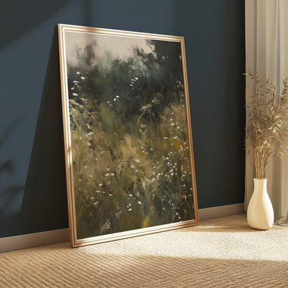 Premium Poster of Lush Meadow Wildflowers Scenic View Posters