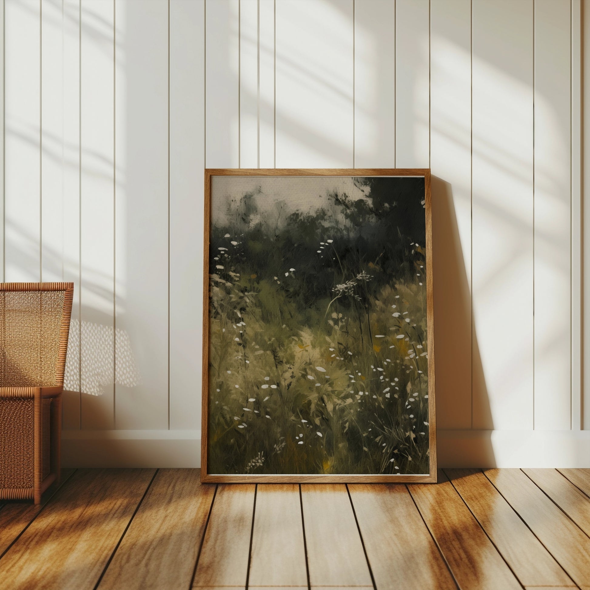 Premium Poster of Lush Meadow Wildflowers Scenic View Posters