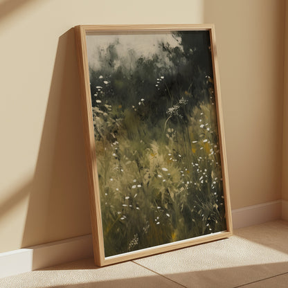 Premium Poster of Lush Meadow Wildflowers Scenic View Posters
