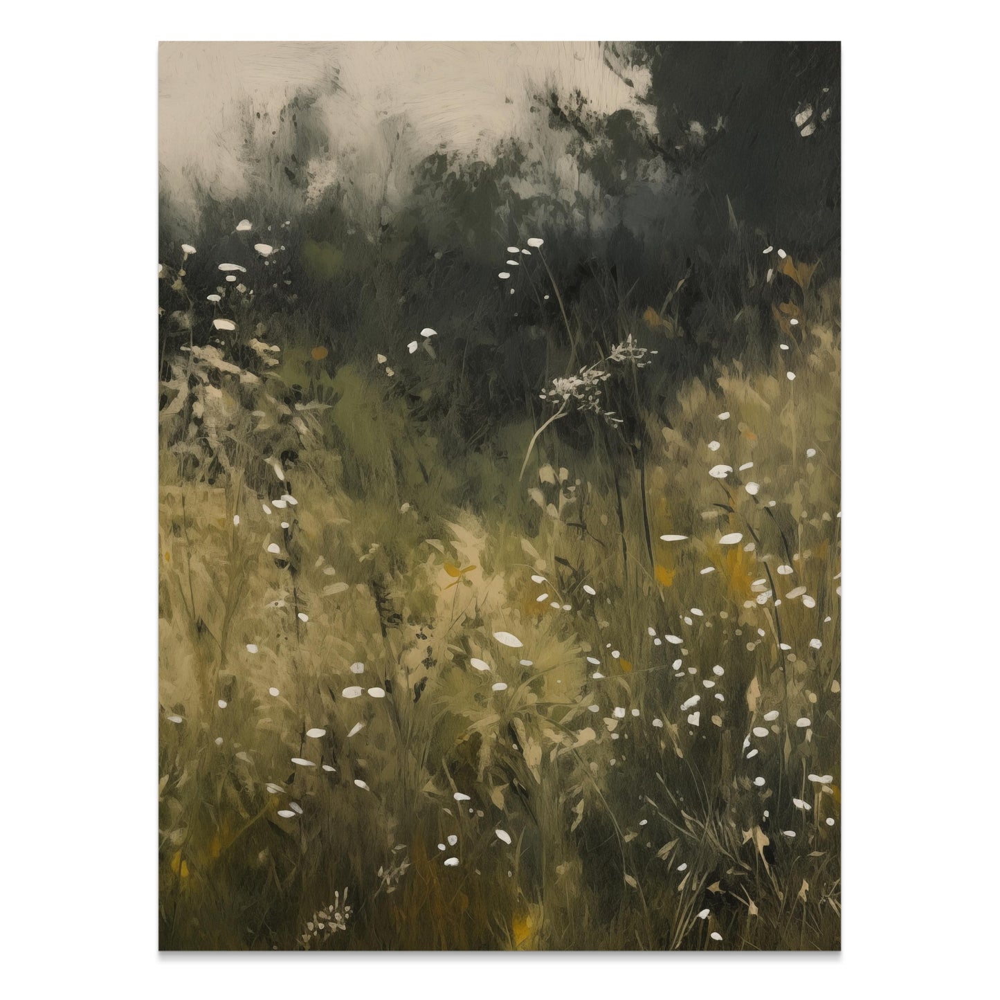 Premium Poster of Lush Meadow Wildflowers Scenic View Posters
