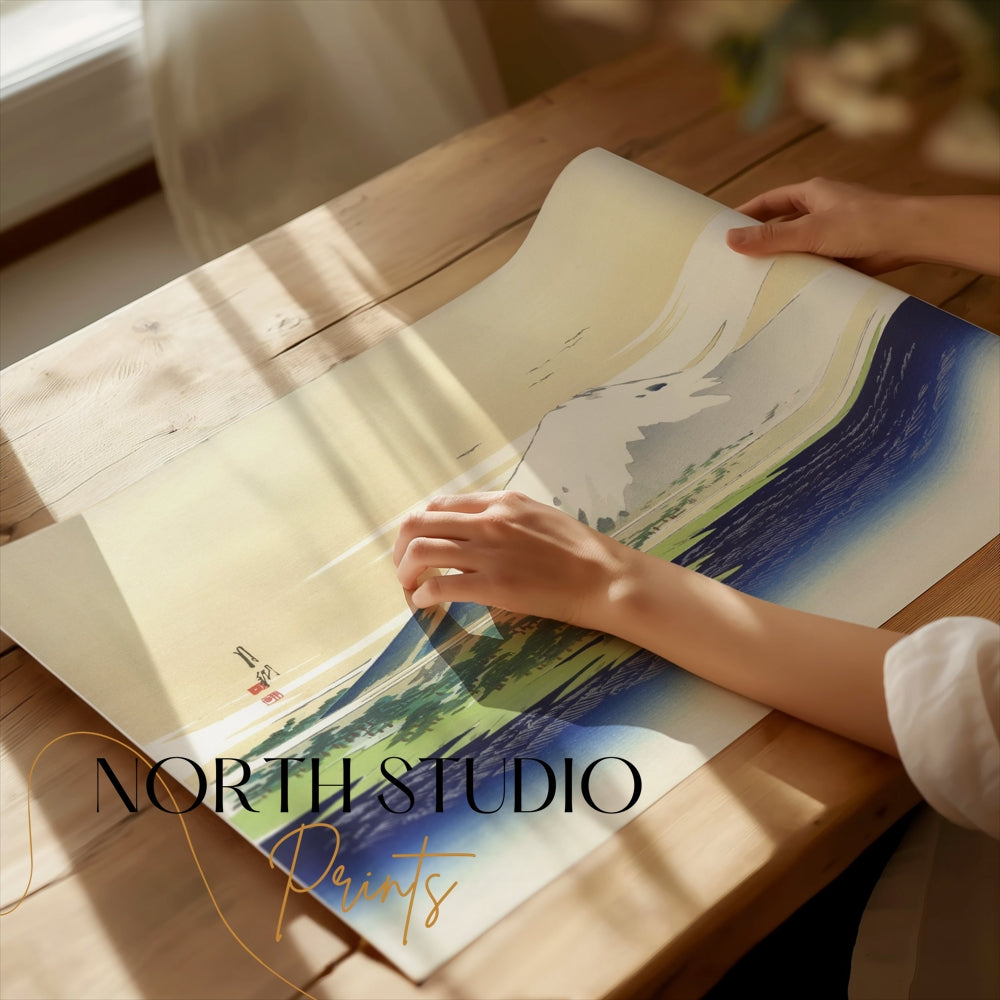 Premium Poster of Majestic Mount Fuji Vintage Japanese Art Print Posters