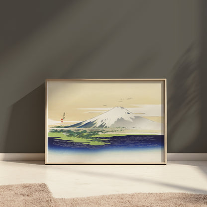 Premium Poster of Majestic Mount Fuji Vintage Japanese Art Print Posters