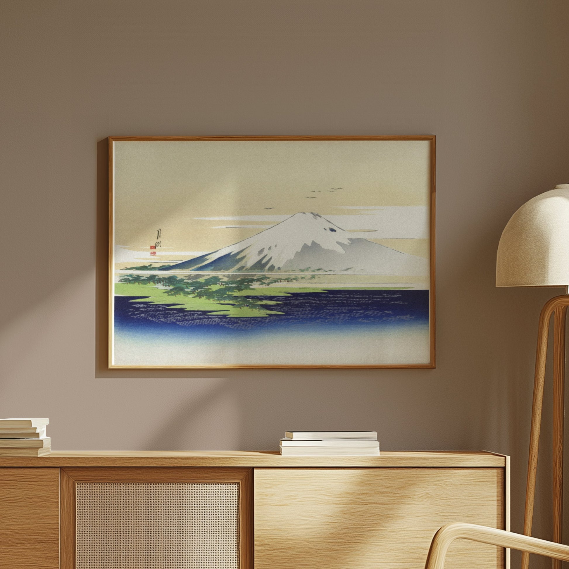Premium Poster of Majestic Mount Fuji Vintage Japanese Art Print Posters